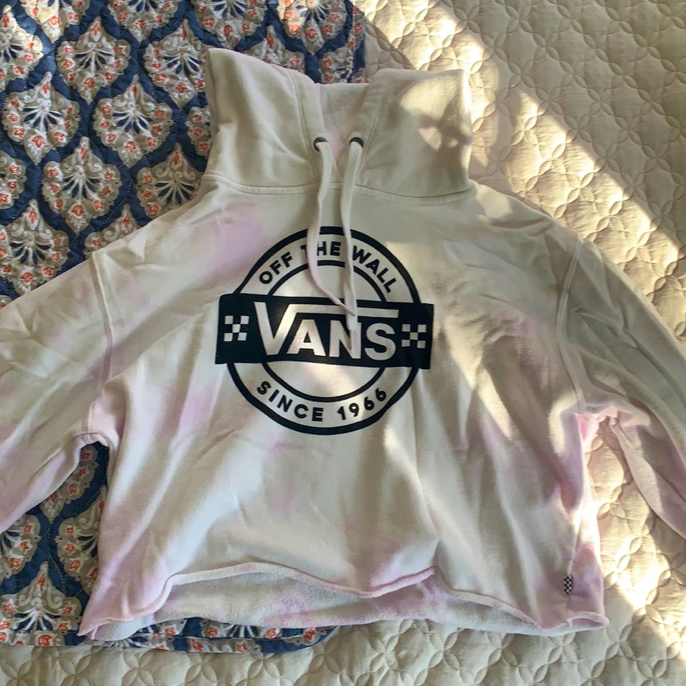 Vans cropped tie dye hoodie